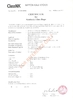 CHINA Jiangyin Yongda Cord Net Co., Ltd. zertifizierungen